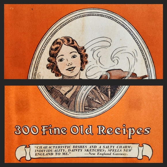 Vintage 1936 New England Cook Book – Wooden Cover Hinges – 300 Regional Recipes - Picture 3 of 14